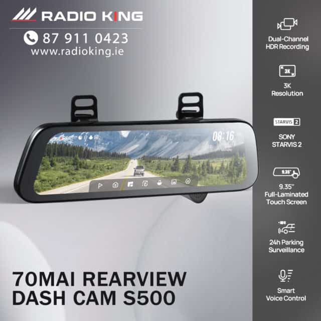 MIRROR DASH CAM WITH REVERSE