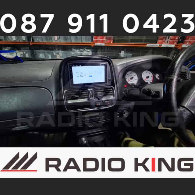 087 911 0423 car dashboard with Android car radio and CarPlay system in a vehicle.