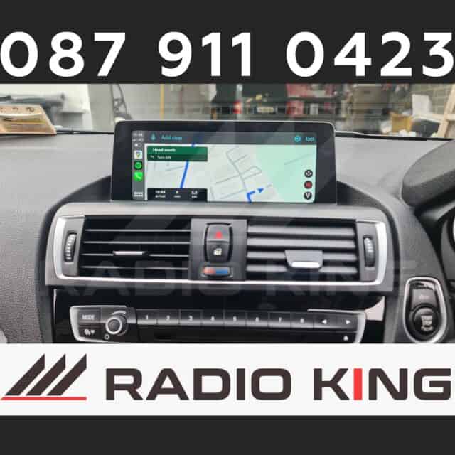 Android car stereo with navigation display for carplay systems.