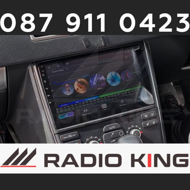 Android car radio with touchscreen display and CarPlay systems for vehicles in Ireland.