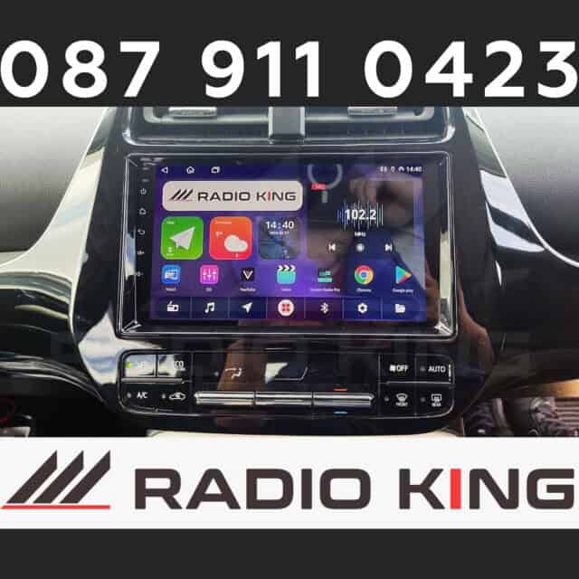 Radio king Ireland Android Car Radio with CarPlay system and touchscreen display.